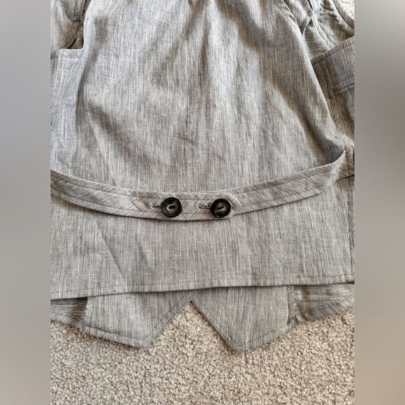 Vintage Red Puff Short Sleeve Button Down Shirt & Grey V-neck Button Down Vest - Picture 6 of 16